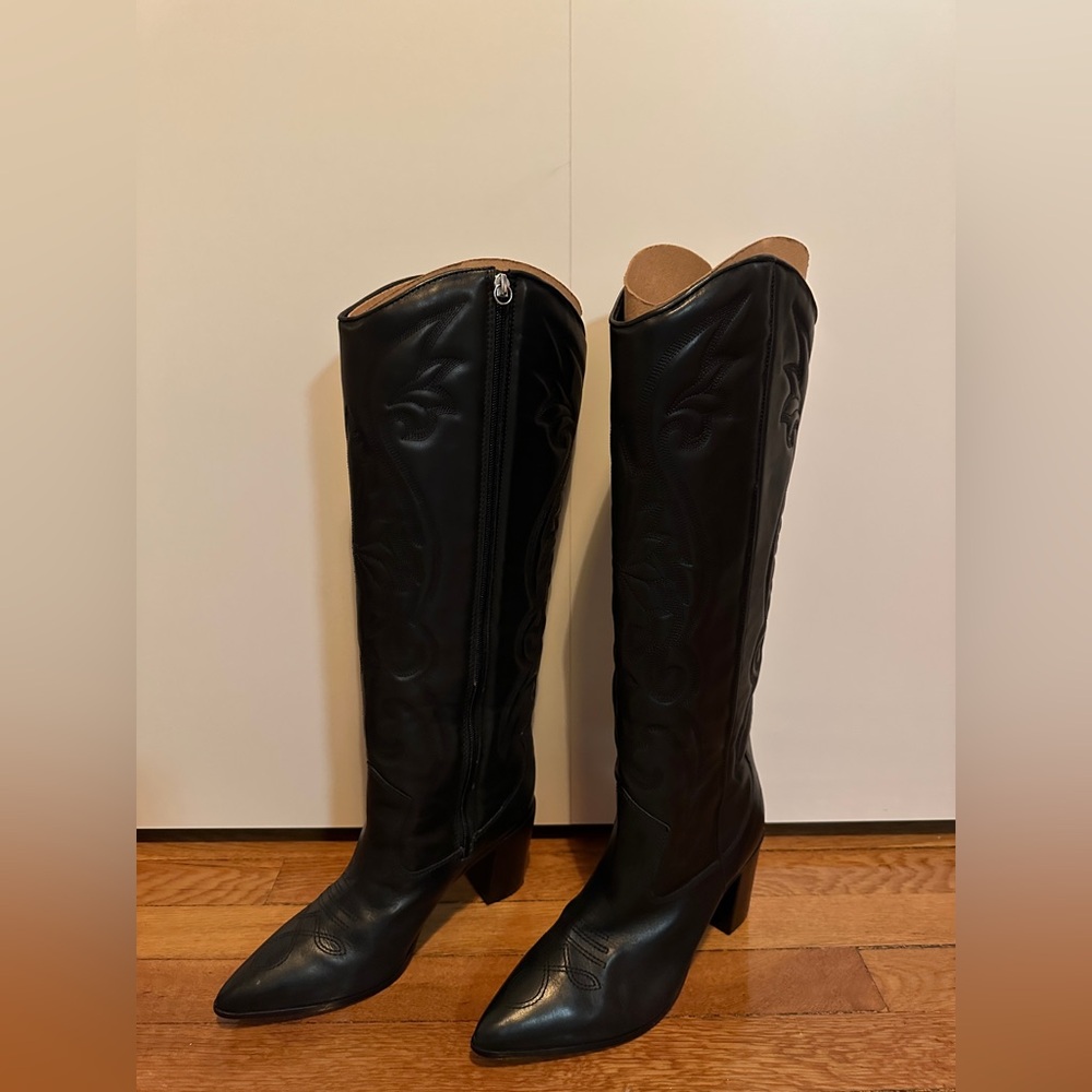 SCHUTZ Black Over the Knee Boots